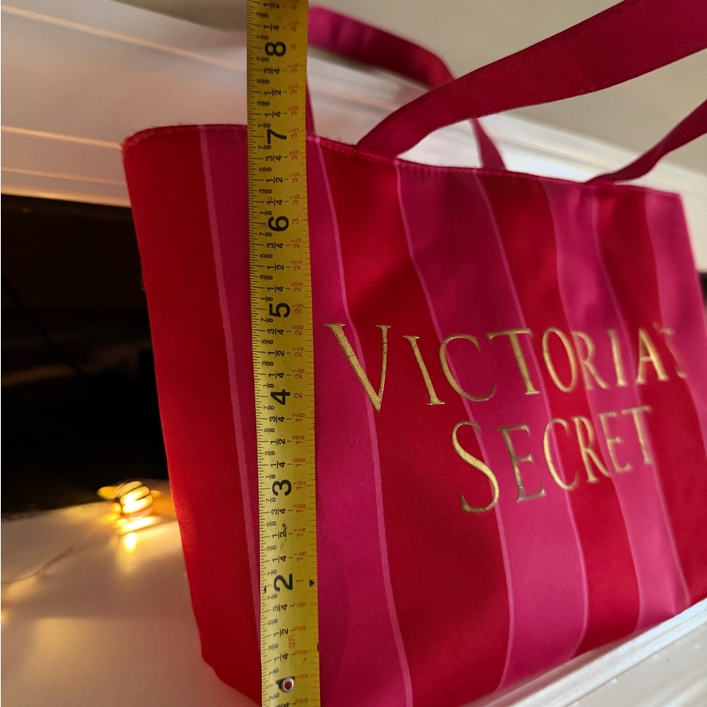 Victoria's Secret Bold Pink striped small tote - Picture 2 of 6